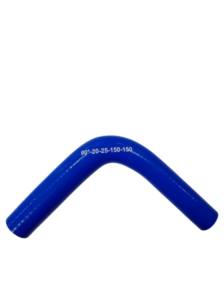 Патрубок c переходом, угол 90 d20*25 L150*150