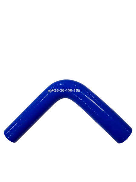 Патрубок c переходом, угол 90 d25*30 L150*150